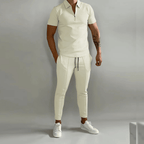 Completo Uomo Elegante con Polo e Pantaloni