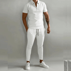 Completo Uomo Elegante con Polo e Pantaloni