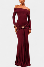 Maxi Kjole Off-Shoulder Mermaid Silhuet Elegance