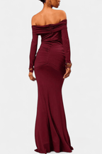 Maxi Kjole Off-Shoulder Mermaid Silhuet Elegance