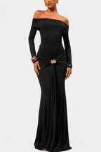 Maxi Kjole Off-Shoulder Mermaid Silhuet Elegance