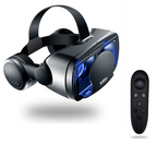 Cuffie VR intelligenti con auricolari integrati – Lenti regolabili, ampio campo visivo e compatibilità universale con telefoni | Esperienza immersiva in 3D per iPhone e Android