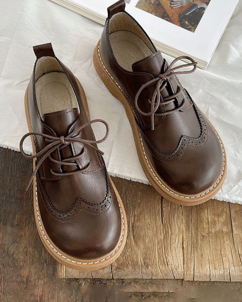 Scarpe Oxford Donna Vintage con Lacci – Eleganza e Comfort Senza Tempo