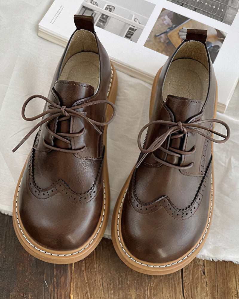 Scarpe Oxford Donna Vintage con Lacci – Eleganza e Comfort Senza Tempo