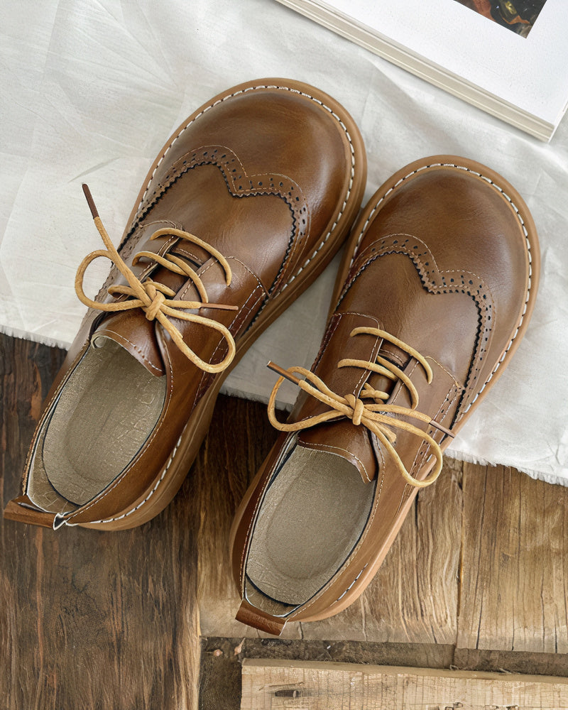 Scarpe Oxford Donna Vintage con Lacci – Eleganza e Comfort Senza Tempo