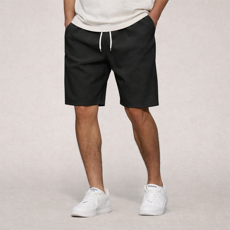 Shorts casual homme à cordon de serrage