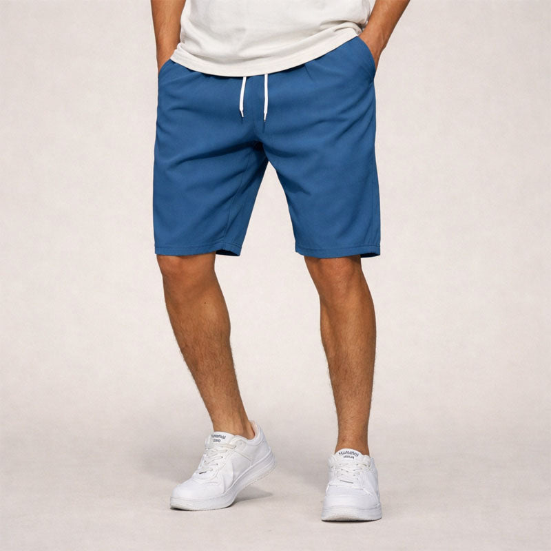 Shorts casual homme à cordon de serrage