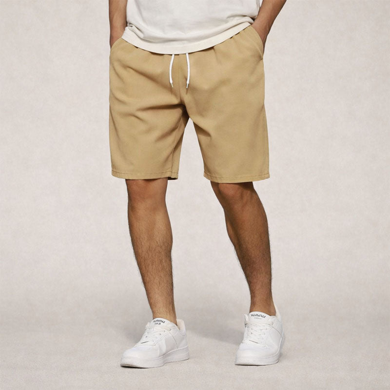 Shorts casual homme à cordon de serrage