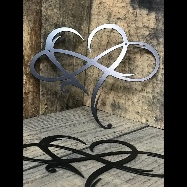 Arte da Parete in Ferro con Cuore Infinito - InfiniteHeart