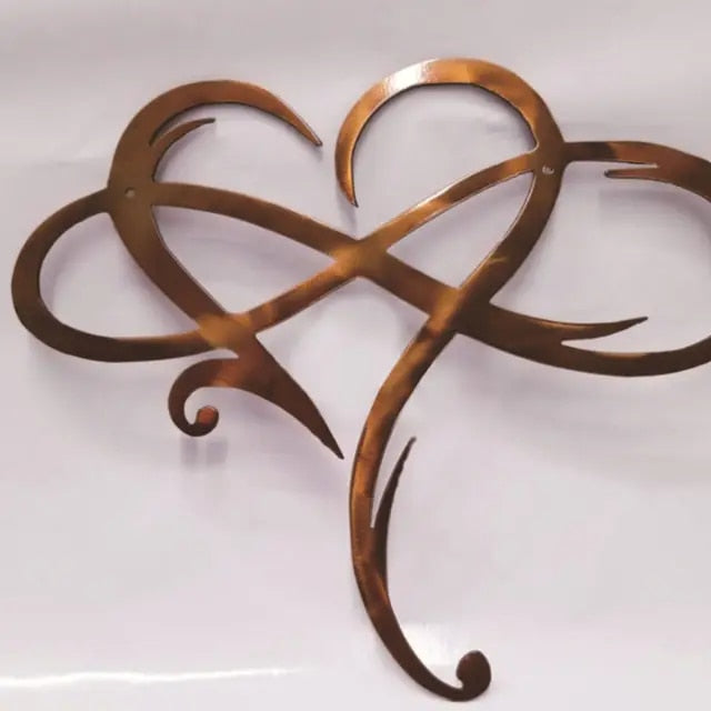 Arte da Parete in Ferro con Cuore Infinito - InfiniteHeart
