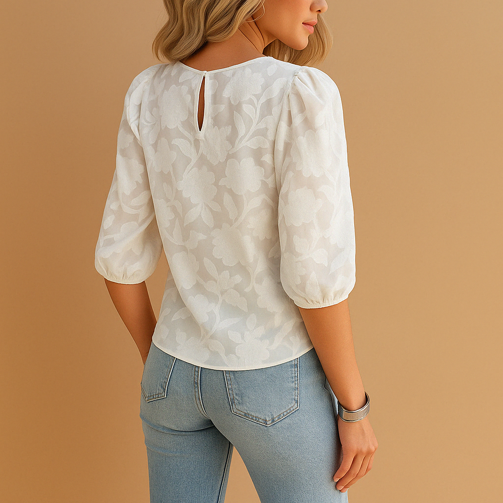 Blusa Donna Elegante con Stampa Floreale – Camicetta Leggera e Raffinata per Look Casual Chic