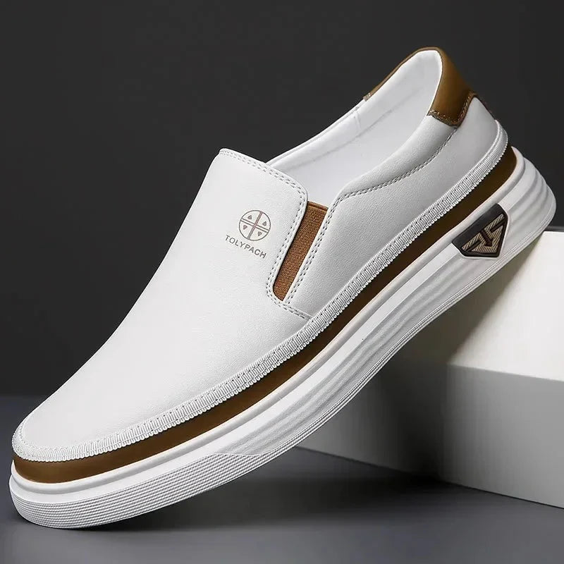 Zapatillas sin cordones para hombre de piel ligera – Calzado casual cómodo y elegante