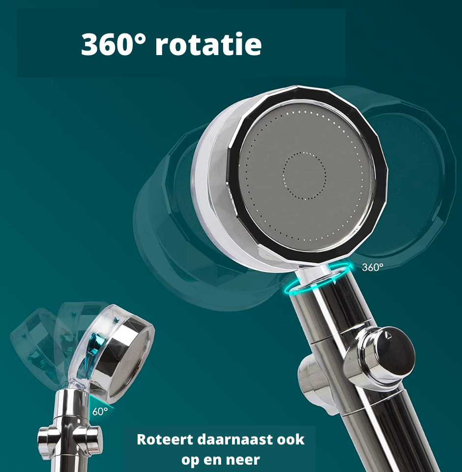 HydroBoost Soffione | Include filtro, getto turbo e costruzione resistente!
