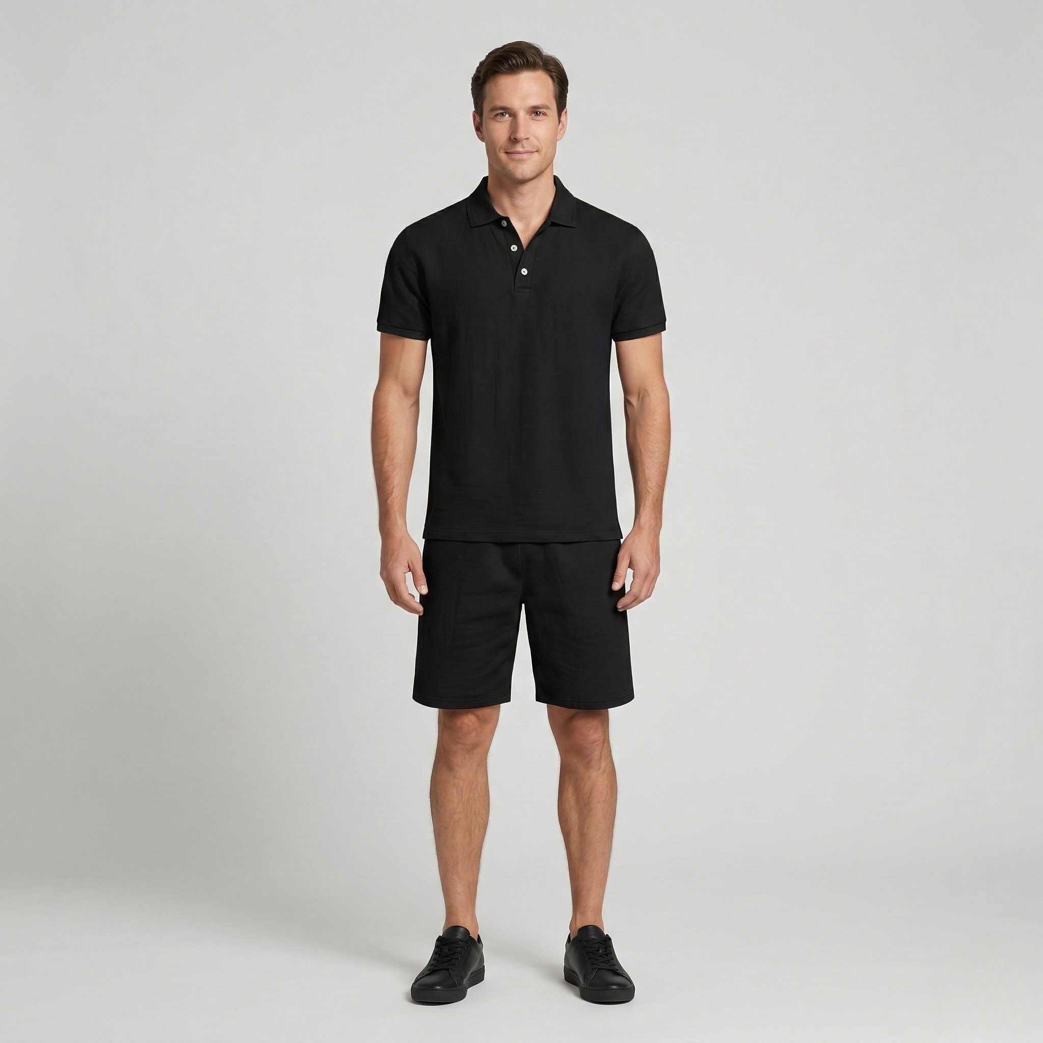 Herresæt Sommerkomfort Polo Shorts Stil