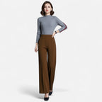 Pantalon femme taille haute et jambe droite – élégant, extensible et confortable