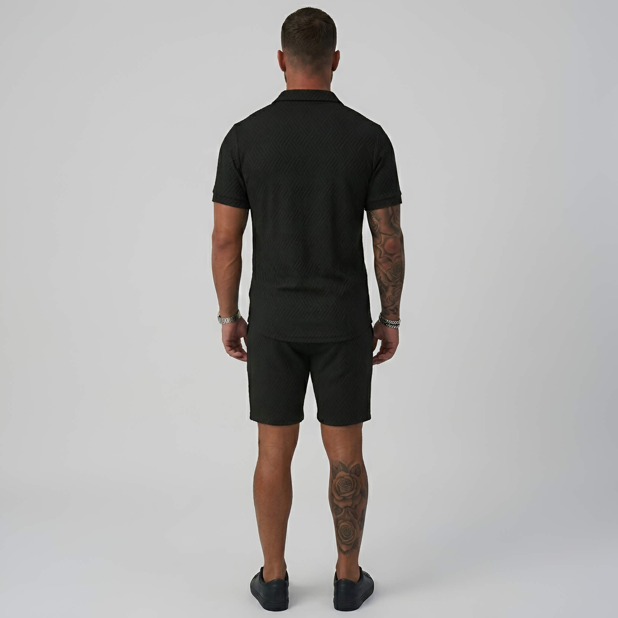 Completo Estivo da Uomo Polo e Shorts Elegante Stile Casual