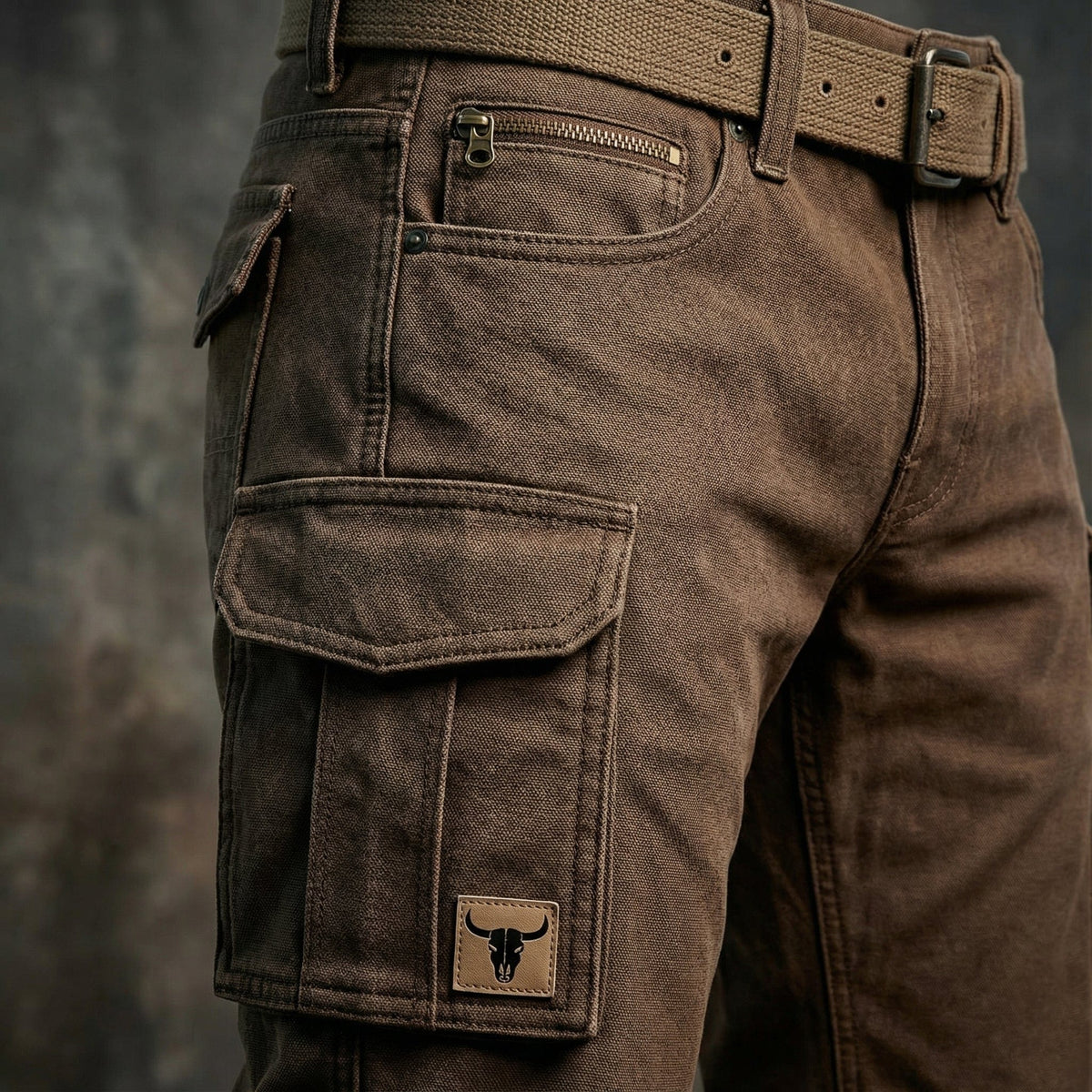 Pantaloni Cargo Uomo Slim Fit con Tasche Utility