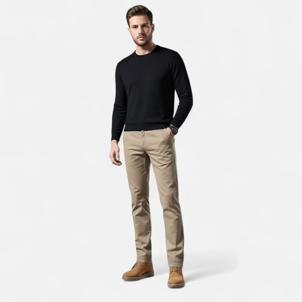 Pantaloni Eleganti Uomo Valmonti in Cotone – Taglio Sartoriale a Gamba Dritta
