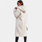 Cappotto Lungo Donna in Morbido Teddy Fleece