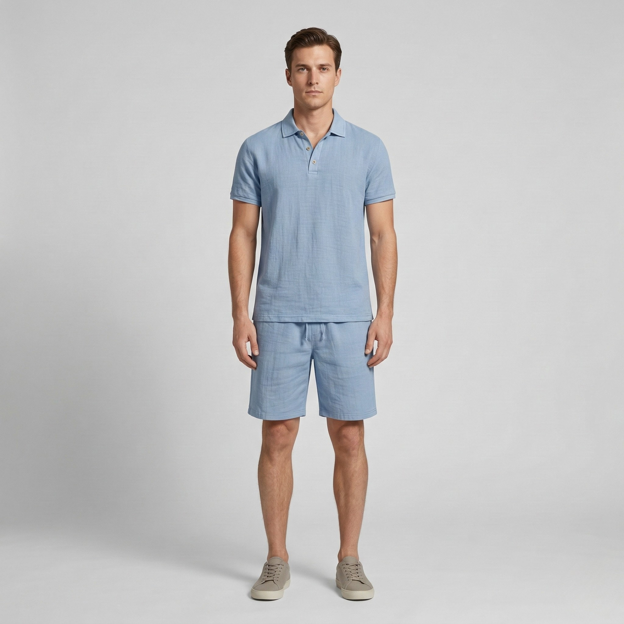Herresæt Sommerkomfort Polo Shorts Stil