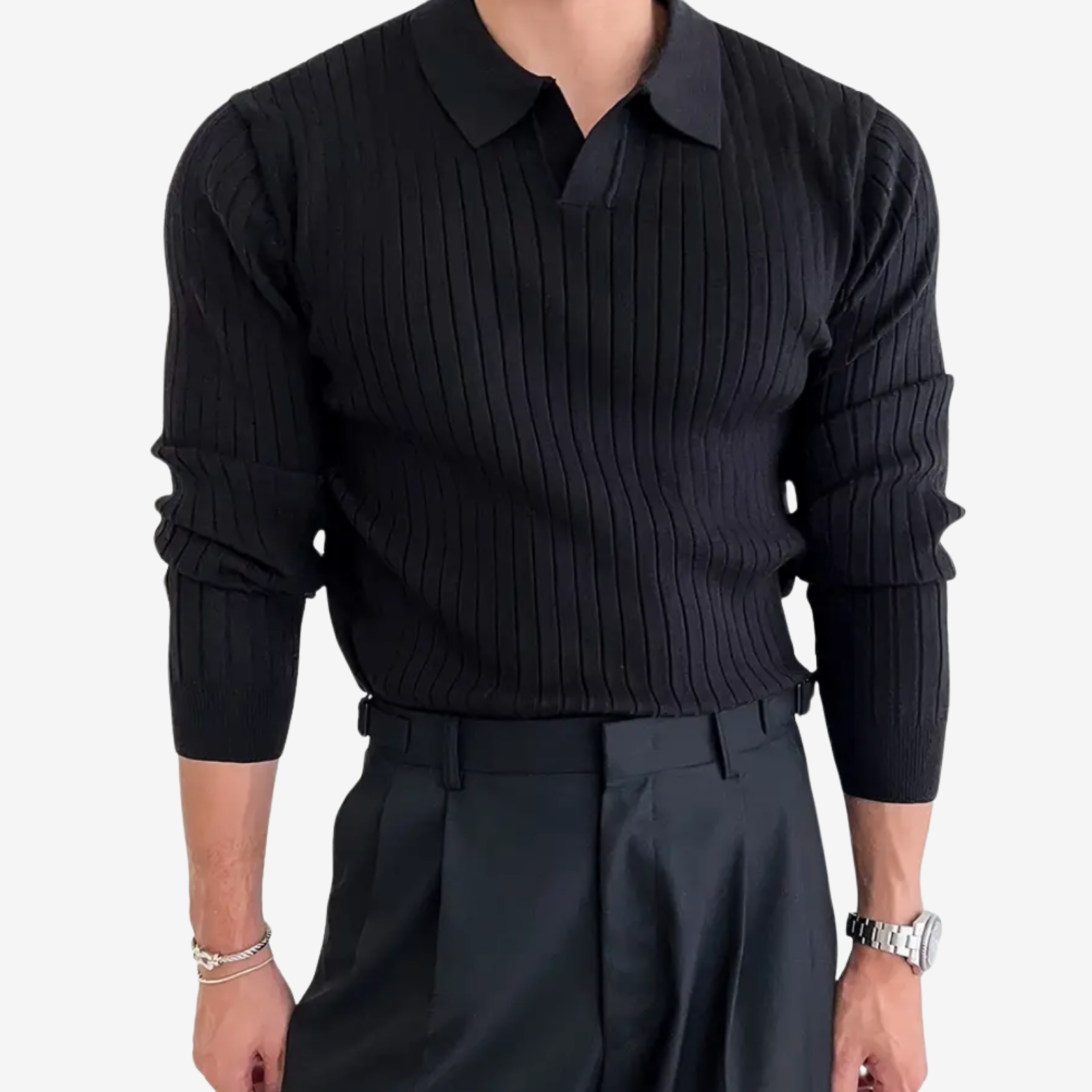 Polo Uomo Fred in Maglia a Costine