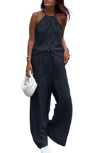 Halter Sæt med Løse Bukser – Elegant 2-Delt Sommerlook
