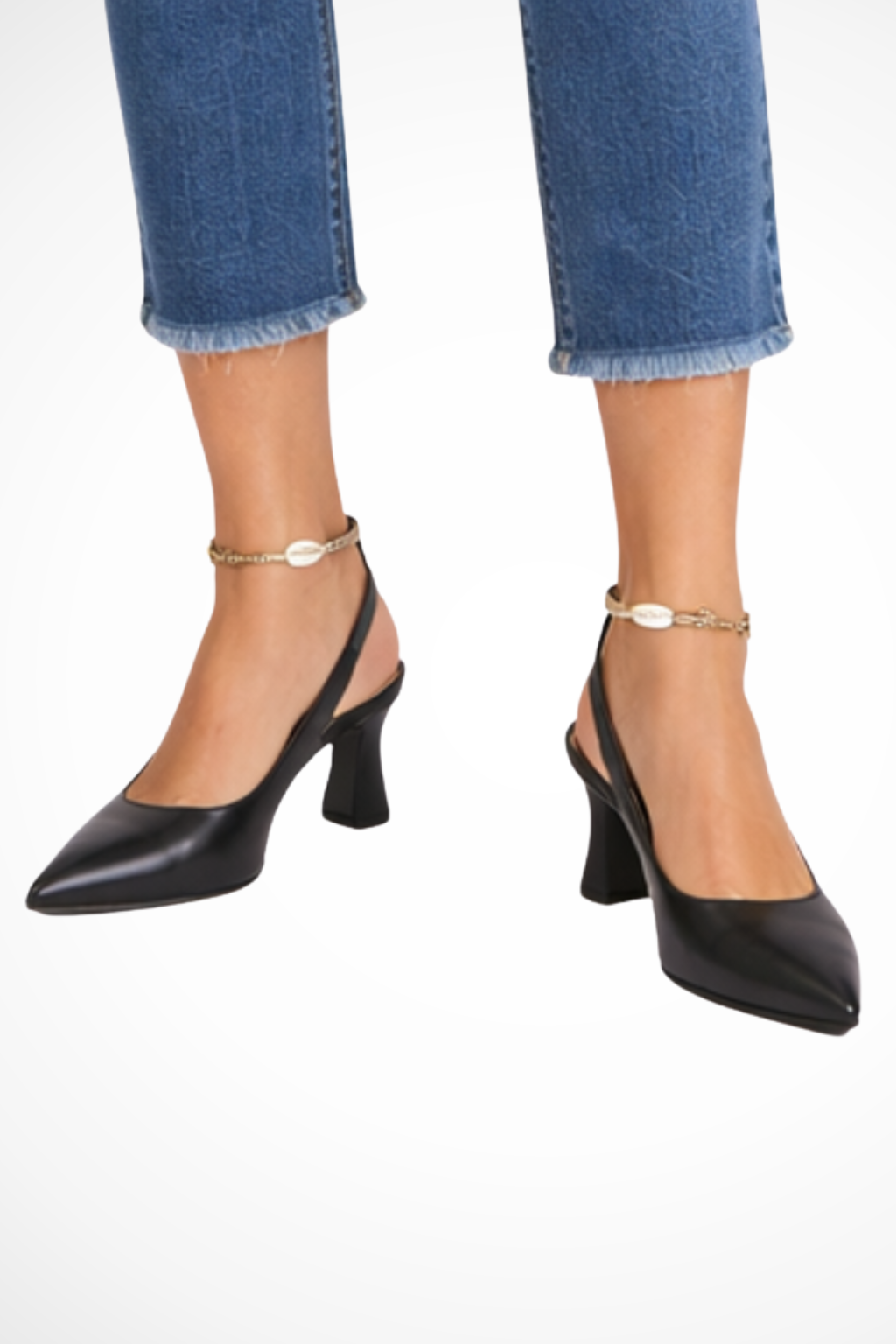 Tacchi Slingback Octavia con Punta Affilata e Tacco Kitten
