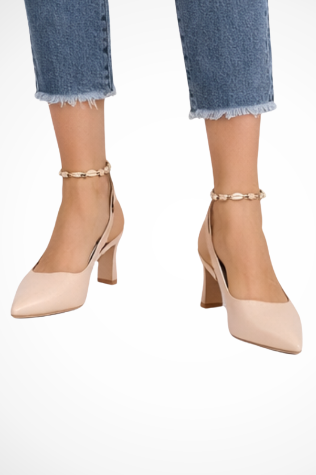 Octavia Slingback Heels med Spids Tå og Kitten Hæl