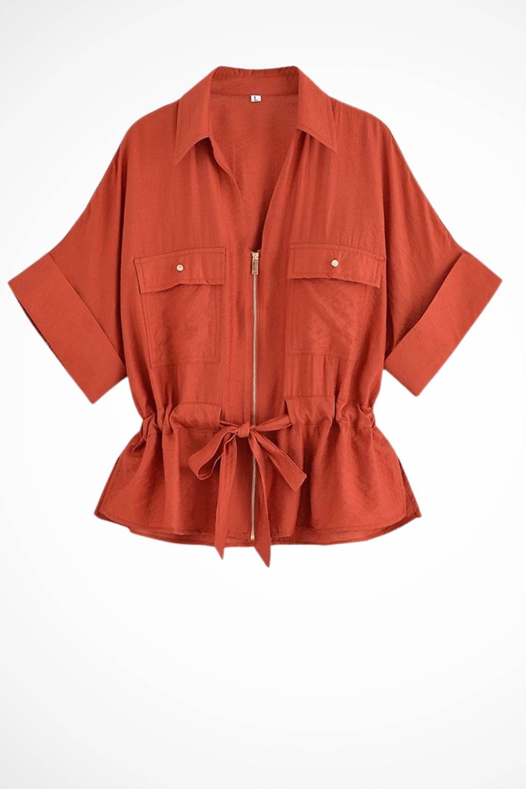 Tie-Front Sæt – Afslappet Skjorte & Wide Leg Bukser