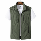 Gilet Uomo Leggero con Zip e Tasche