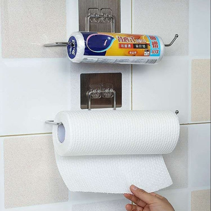 Supporto per carta da cucina (2 pz.) | Tieni la tua carta da cucina a portata di mano e organizza la tua cucina!