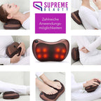 ThermoRelax Pro: Cuscino Massaggiante Shiatsu Portatile con Massaggio Profondo