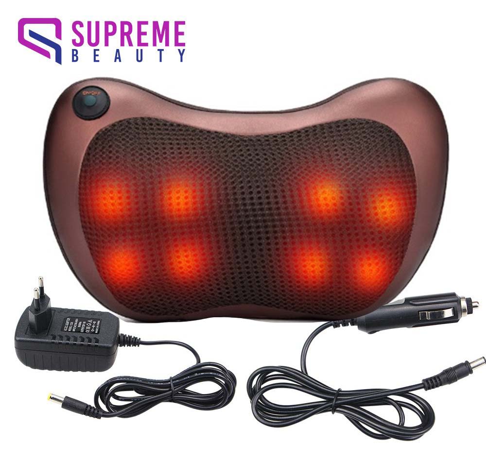 ThermoRelax Pro: Cuscino Massaggiante Shiatsu Portatile con Massaggio Profondo