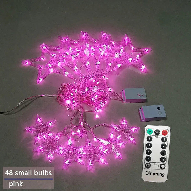 StarryGlow LED Stringa di Luci con Stelle