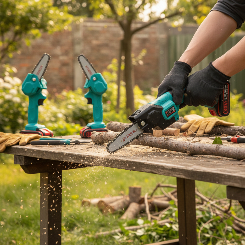 Elektrisk Håndholdt Beskæringssav – Letvægts, Effektiv Skærværktøj med Forlænget Batterilevetid