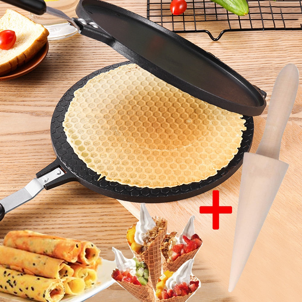 Piastra per waffle con forma | Prepara deliziosi waffle e omelette rapidamente