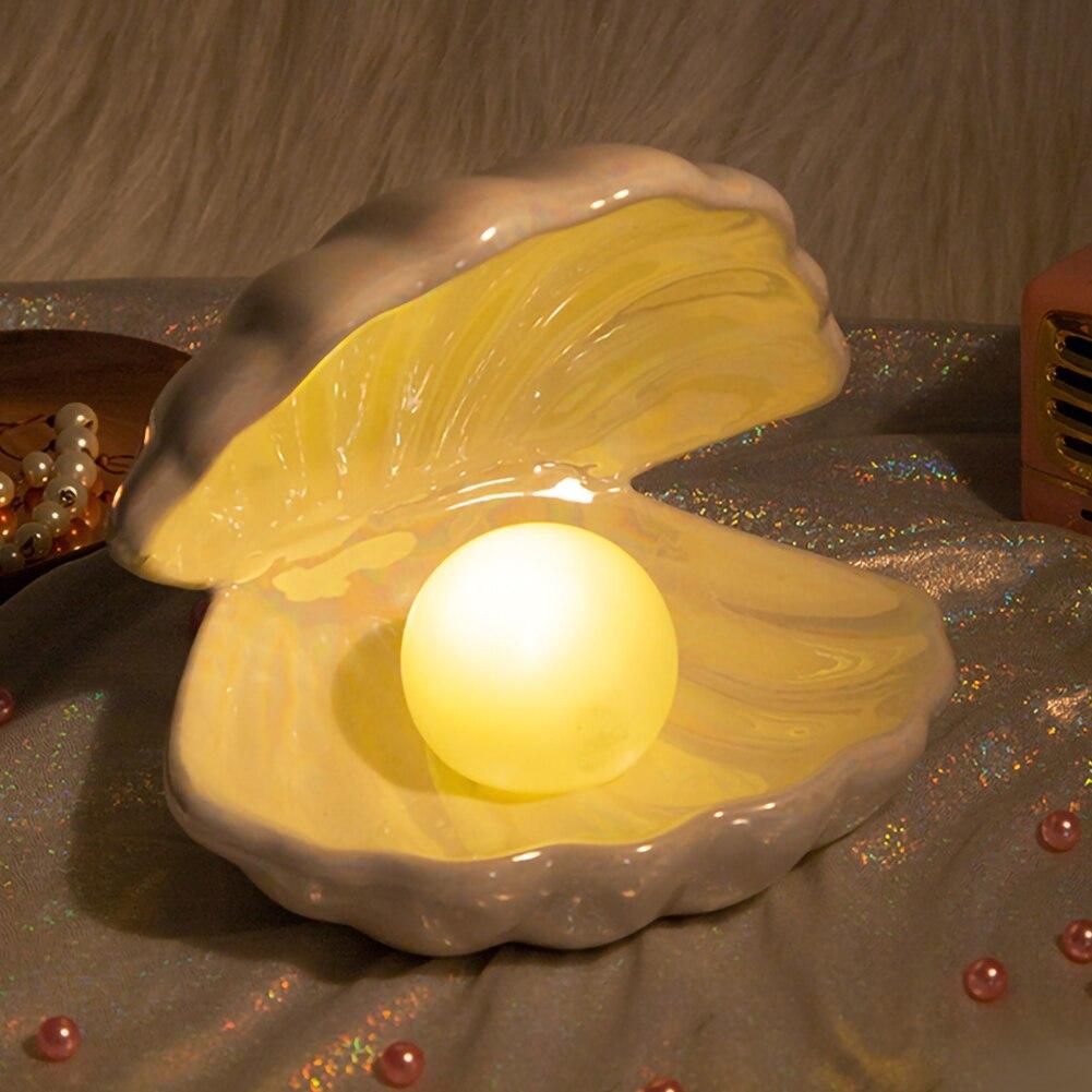 Lampada Conchiglia ANFINITE Chelly Chic con Perla Luminosa