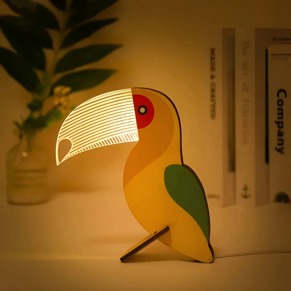 WildGlow Træ Dyr Bordlampe