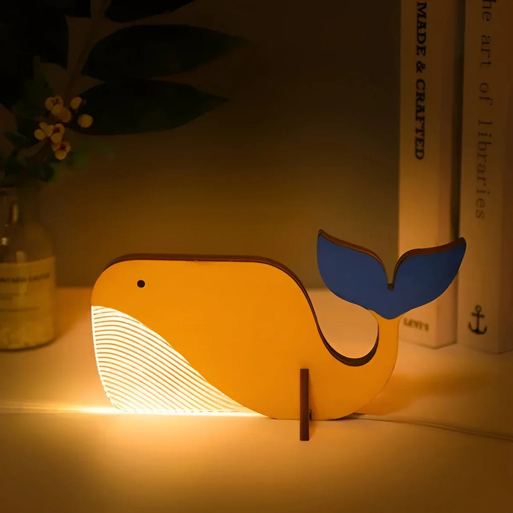WildGlow Træ Dyr Bordlampe
