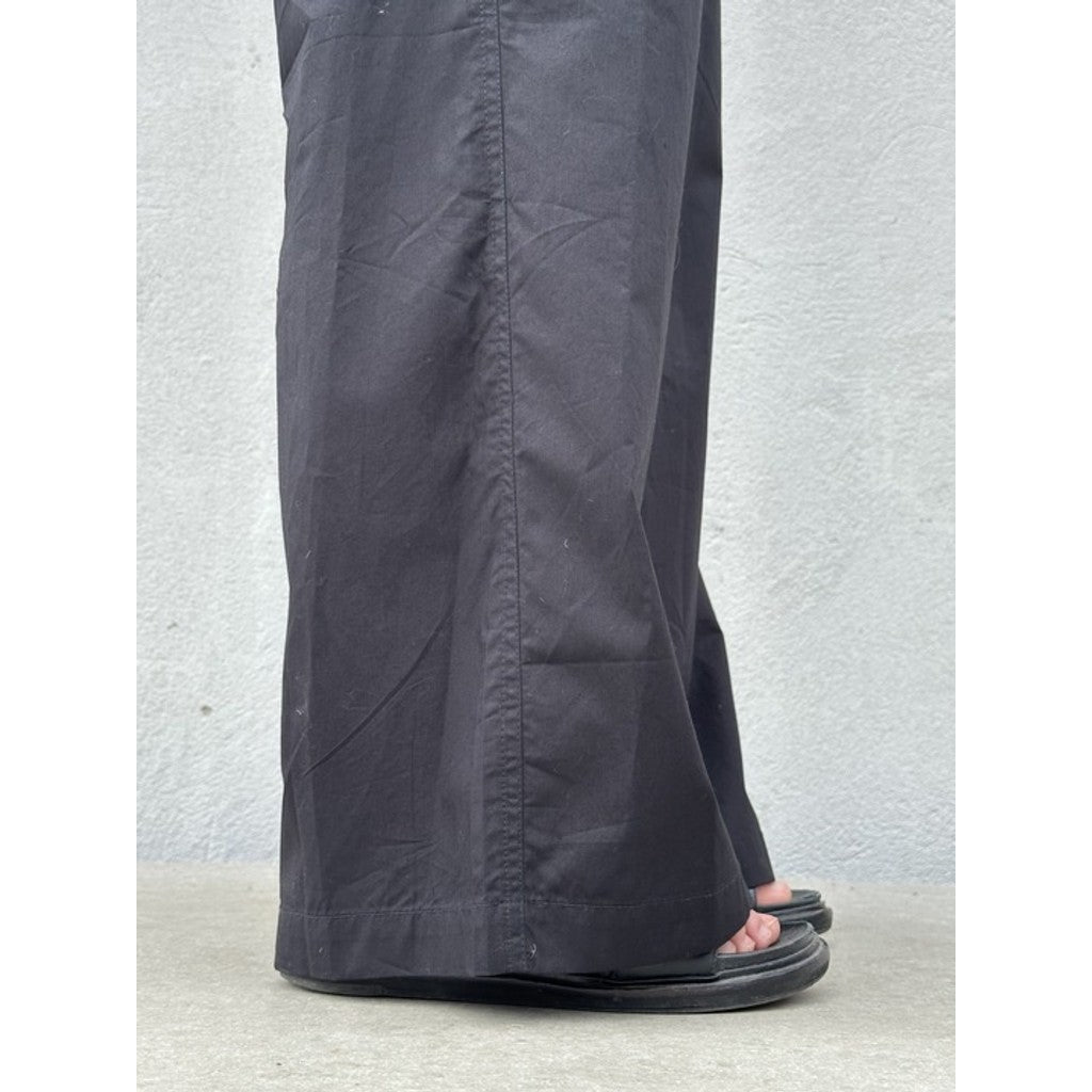 Pantaloni Poplin Donna Silhouette Ampia Stile Comfort