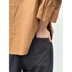 Pantaloni Poplin Donna Silhouette Ampia Stile Comfort