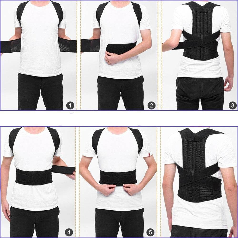 Gilet di Supporto Posturale Regolabile – Ottimale Allineamento della Schiena e delle Spalle per Comfort Quotidiano