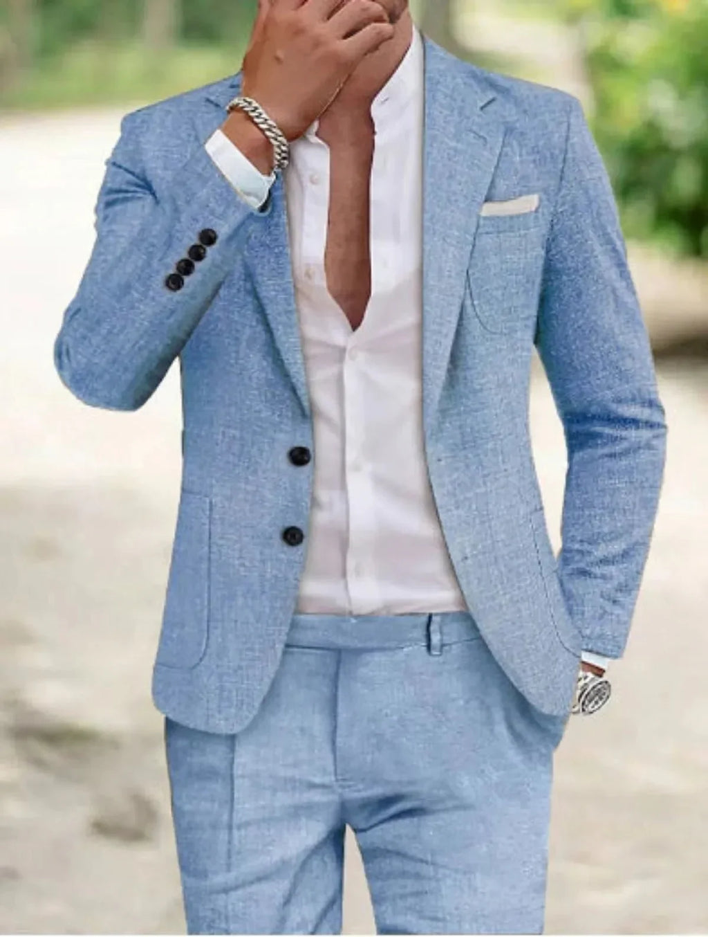 Costume homme deux pièces à deux boutons ANFINITE