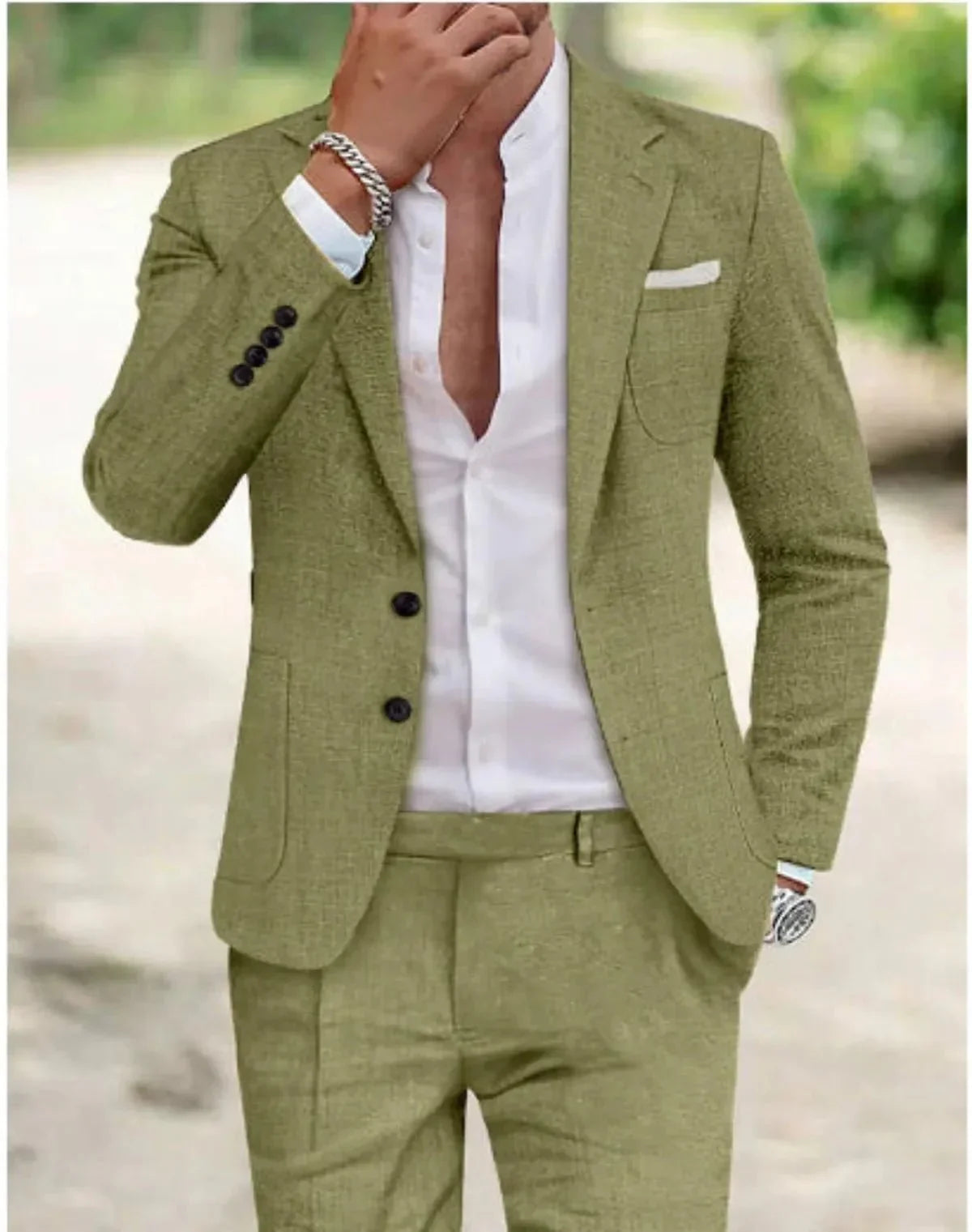 Costume homme deux pièces à deux boutons ANFINITE
