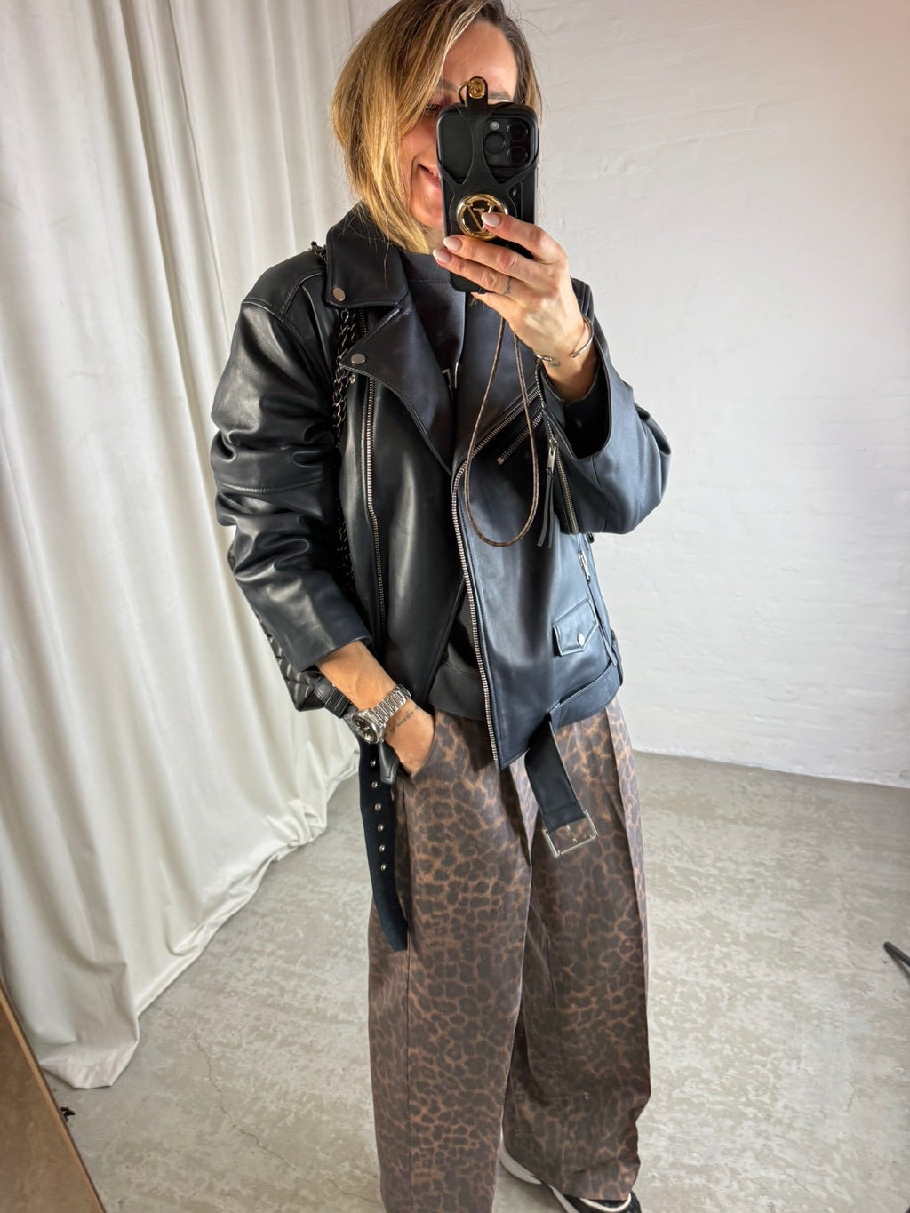 JJXX - Pantaloni da donna a vita alta WideLeg Comfort Style
