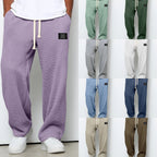 Pantalones de hombre de corte relajado con cintura ajustable
