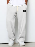 Pantalones de hombre de corte relajado con cintura ajustable
