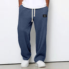 Pantalones de hombre de corte relajado con cintura ajustable