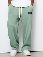Pantalones de hombre de corte relajado con cintura ajustable