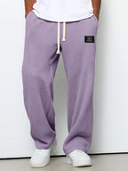 Pantalones de hombre de corte relajado con cintura ajustable